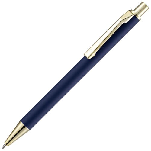 Ручка шариковая Lobby Soft Touch Gold, синяя 1