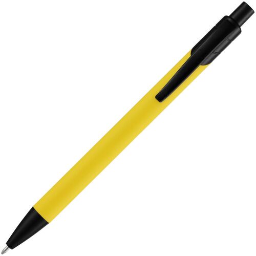 Ручка шариковая Undertone Black Soft Touch, желтая 4