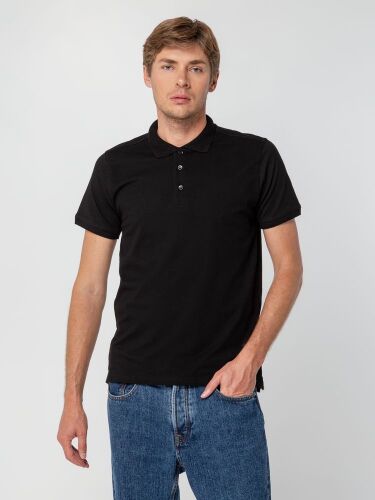 Рубашка поло мужская Virma Stretch, черная, размер 3XL 4