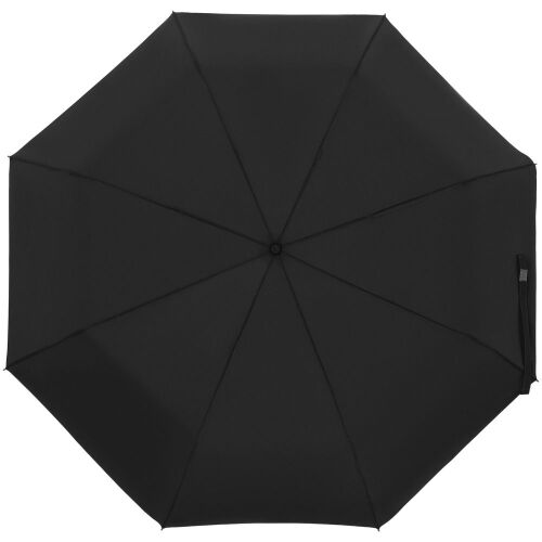 Зонт складной Manifest Color со светоотражающим куполом, черный 1