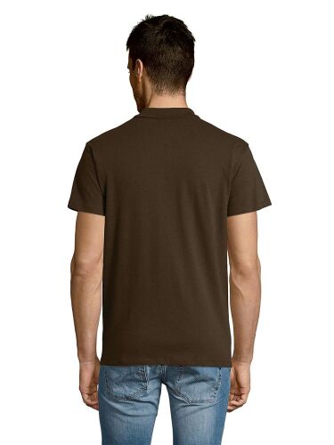 Рубашка поло мужская Summer 170 темно-коричневая (шоколад), разм 5