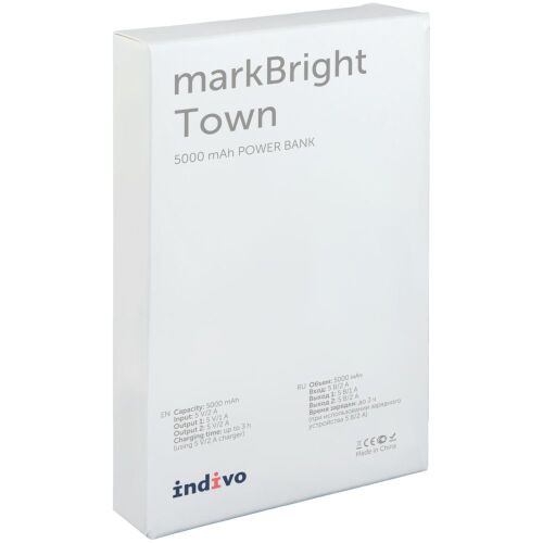 Аккумулятор с подсветкой markBright Town, 5000 мАч, черный 7