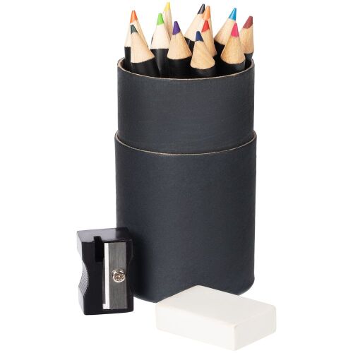 Набор цветных карандашей Pencilvania Tube Plus, черный 1