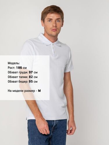 Рубашка поло мужская Virma light, белая, размер M 3