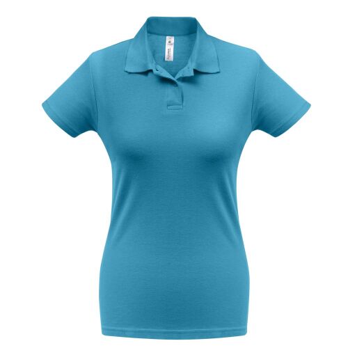 Рубашка поло женская ID.001 бирюзовая, размер XL 1
