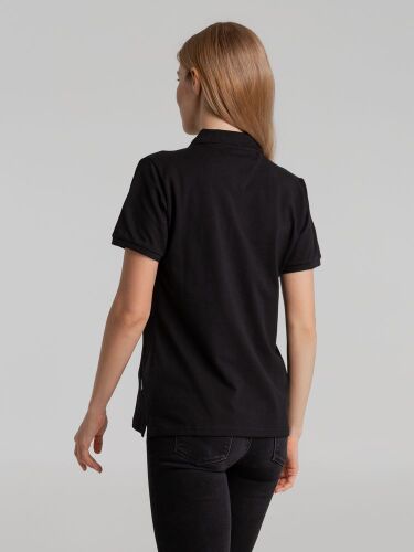 Рубашка поло женская Sunset черная, размер S 5