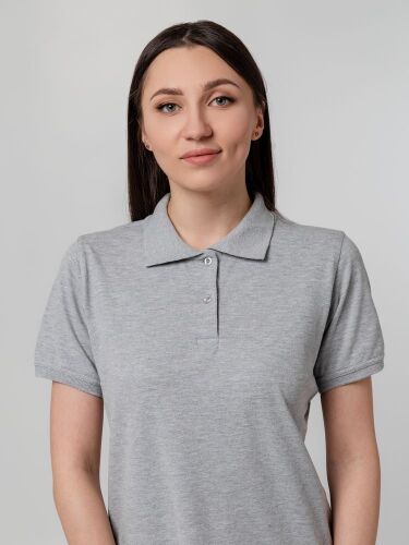 Рубашка поло женская Virma Stretch Lady, серый меланж, размер L 7