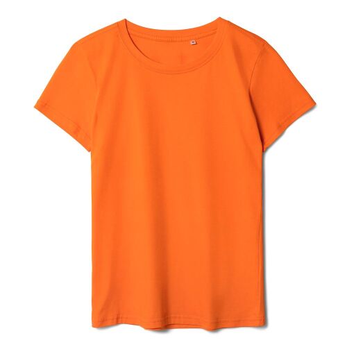 Футболка женская T-bolka Lady оранжевая, размер M 8