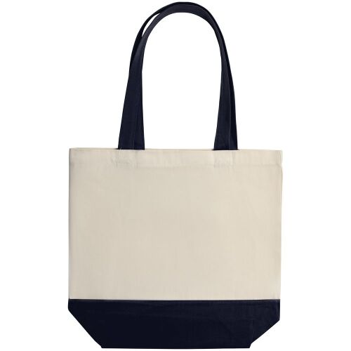 Холщовая сумка Shopaholic, темно-синяя 2