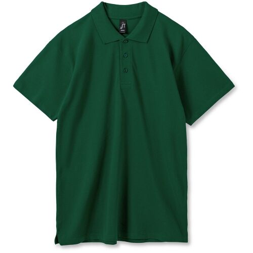 Рубашка поло мужская Summer 170 темно-зеленая, размер S 1