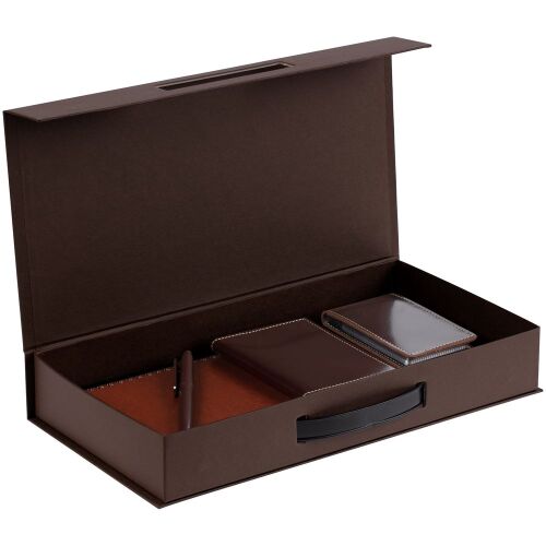 Коробка с ручкой Platt, коричневая 3