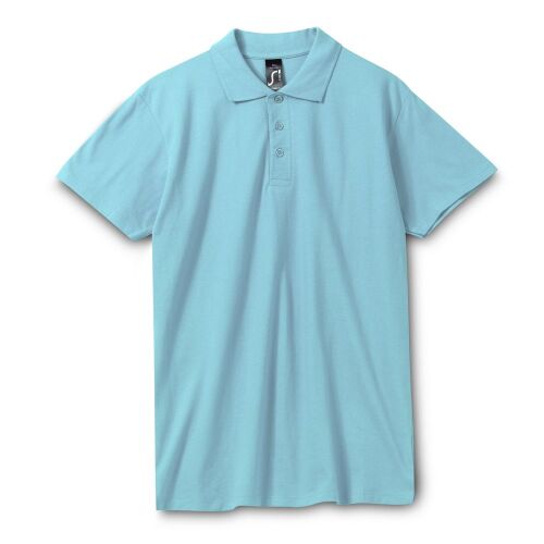 Рубашка поло мужская Spring 210 бирюзовая, размер S 1