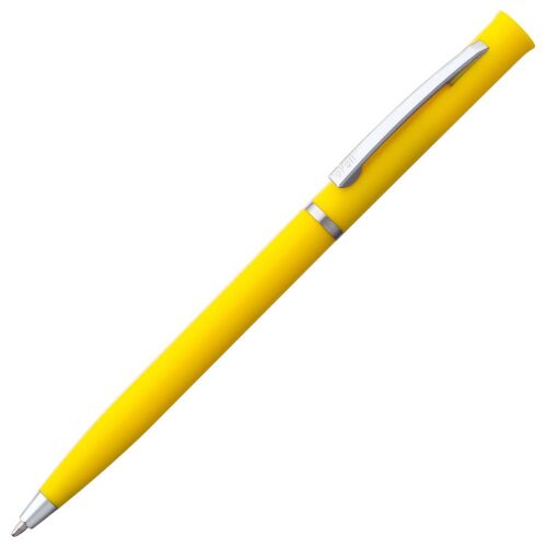 Ручка шариковая Euro Chrome, желтая 1