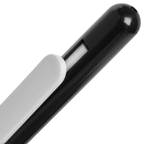 Ручка шариковая Swiper, черная с белым 4
