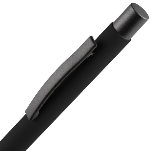 Ручка шариковая Atento Soft Touch, черная 4