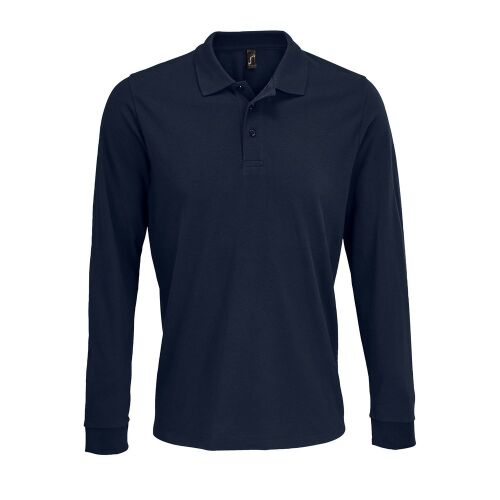 Рубашка поло с длинным рукавом Prime LSL, темно-синяя, размер XX 1