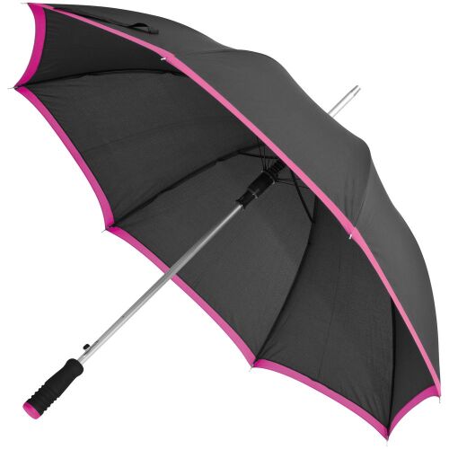Зонт-трость Highlight, черный с розовым 1