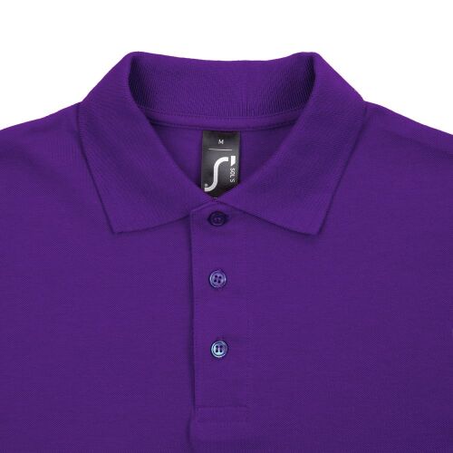 Рубашка поло мужская Spring 210 темно-фиолетовая, размер S 3