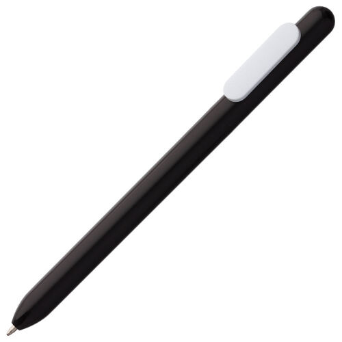 Ручка шариковая Swiper, черная с белым 1