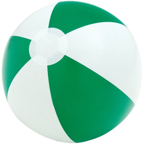 Надувной пляжный мяч Cruise, зеленый с белым 1