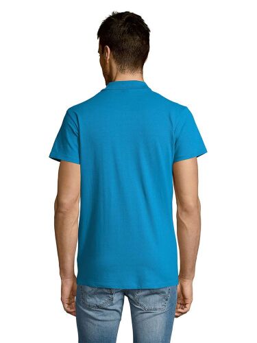 Рубашка поло мужская Summer 170 ярко-бирюзовая, размер XXL 6