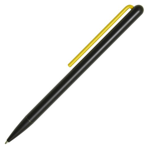 Шариковая ручка GrafeeX в чехле, черная с желтым 1