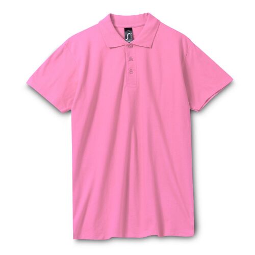 Рубашка поло мужская Spring 210 розовая, размер M 1