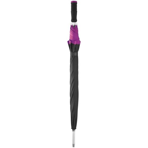 Зонт-трость Highlight, черный с фиолетовым 2