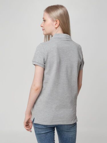 Рубашка поло женская Virma lady, серый меланж, размер M 6