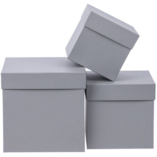 Коробка Cube, L, серая 5