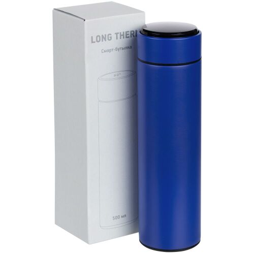 Смарт-бутылка с заменяемой батарейкой Long Therm, синяя 4