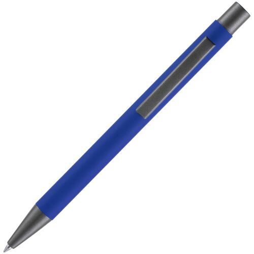 Ручка шариковая Atento Soft Touch, ярко-синяя 3