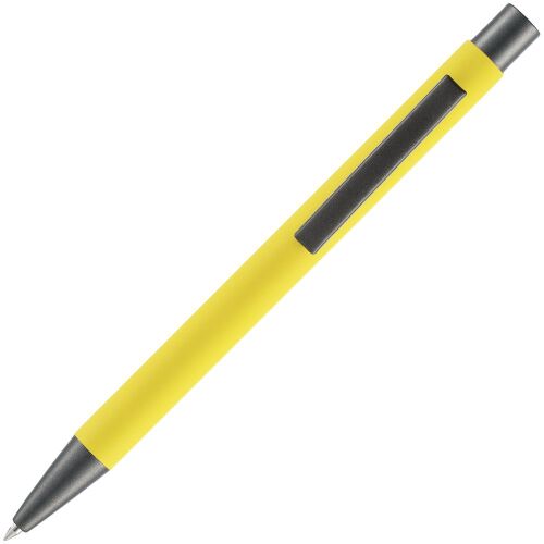 Ручка шариковая Atento Soft Touch, желтая 3