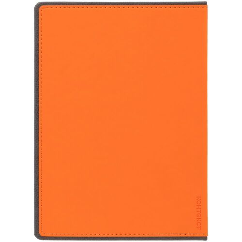 Ежедневник Frame, недатированный, оранжевый с серым 3
