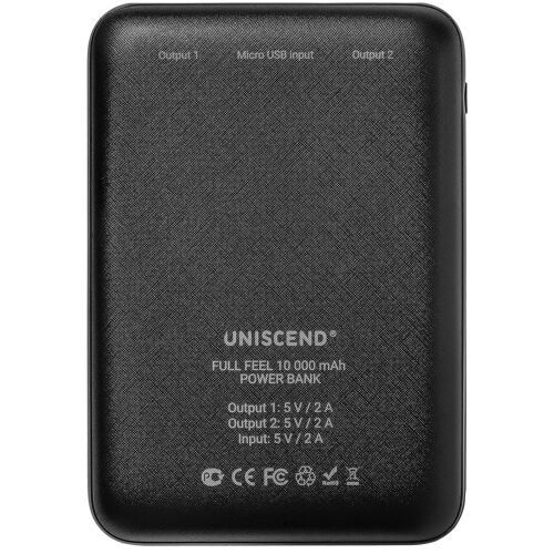 Внешний аккумулятор Uniscend Full Feel 10000 мАч, черный 2