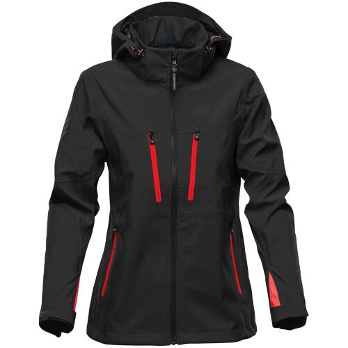 Куртка софтшелл женская Patrol черная с красным, размер XL 8