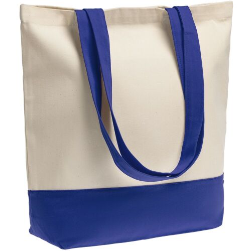 Холщовая сумка Shopaholic, ярко-синяя 8