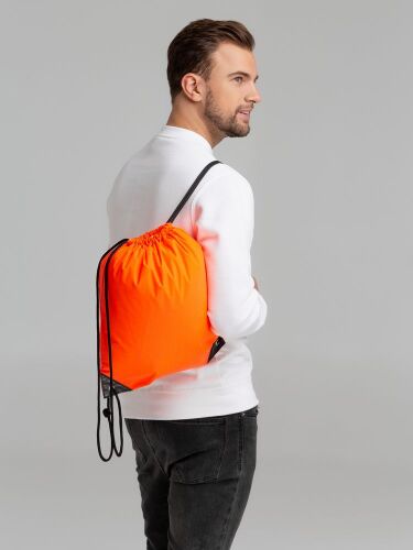 Рюкзак-мешок Manifest Color из светоотражающей ткани, оранжевый 7