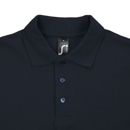 Рубашка поло мужская Spring 210 темно-синяя (navy), размер M 2