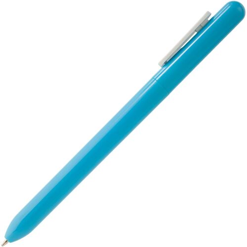 Ручка шариковая Swiper, голубая с белым 3
