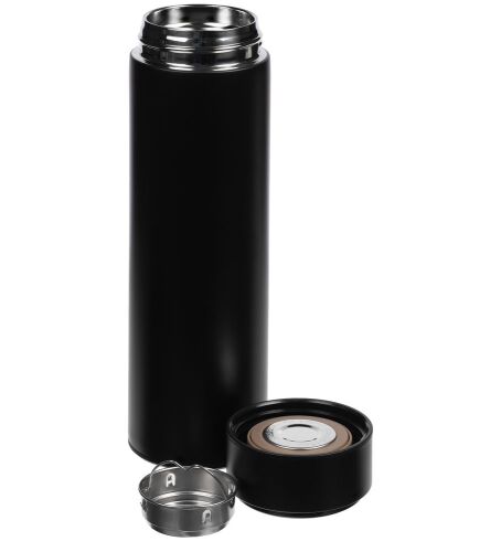Смарт-бутылка с заменяемой батарейкой Long Therm, черная 9