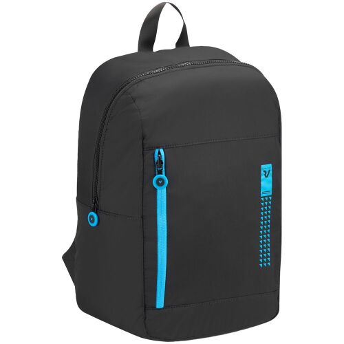 Складной рюкзак Compact Neon, черный с голубым 1