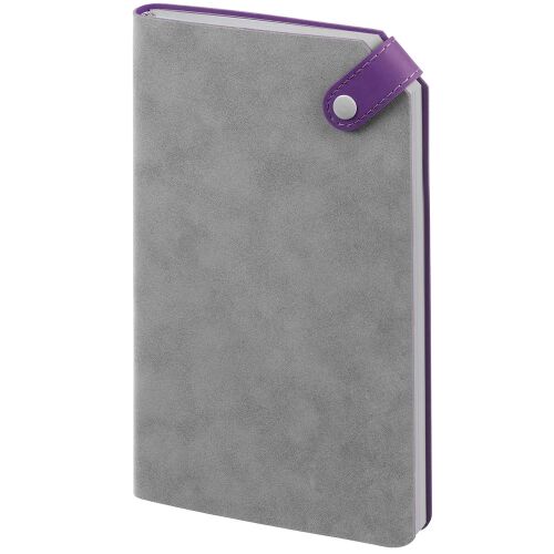 Ежедневник Corner, недатированный, серый с фиолетовым 8