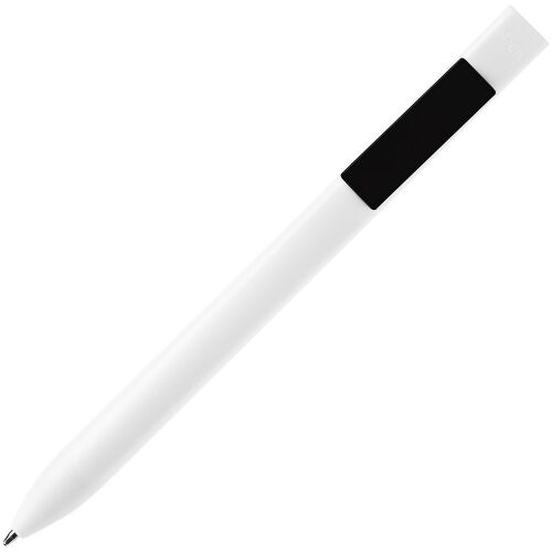 Ручка шариковая Swiper SQ, белая с черным 1
