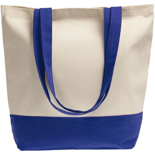 Холщовая сумка Shopaholic, ярко-синяя 1