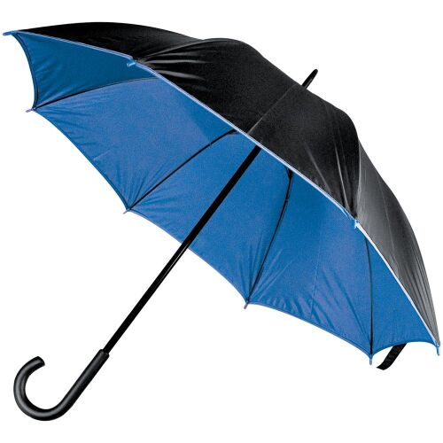 Зонт-трость Downtown, черный с синим 1
