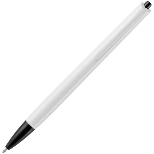 Ручка шариковая Tick, белая с черным 3