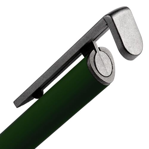 Ручка шариковая Standic с подставкой для телефона, зеленая 6