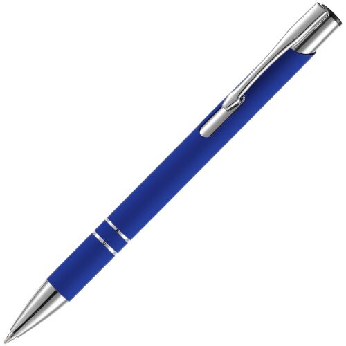 Ручка шариковая Keskus Soft Touch, ярко-синяя 1