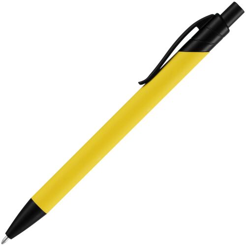 Ручка шариковая Undertone Black Soft Touch, желтая 2